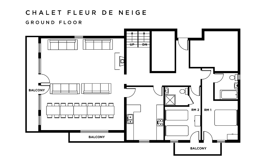 Chalet Fleur de Neige Les Arcs Floor Plan 2
